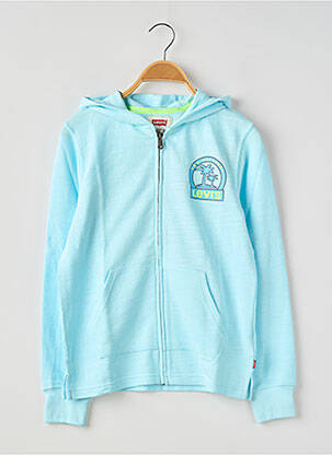 Sweat-shirt à capuche col rond bleu LEVI'S garçon