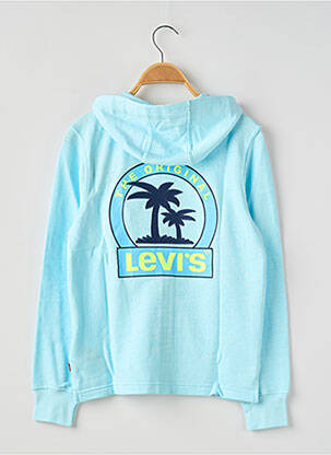 Sweat-shirt à capuche col rond bleu LEVI'S garçon