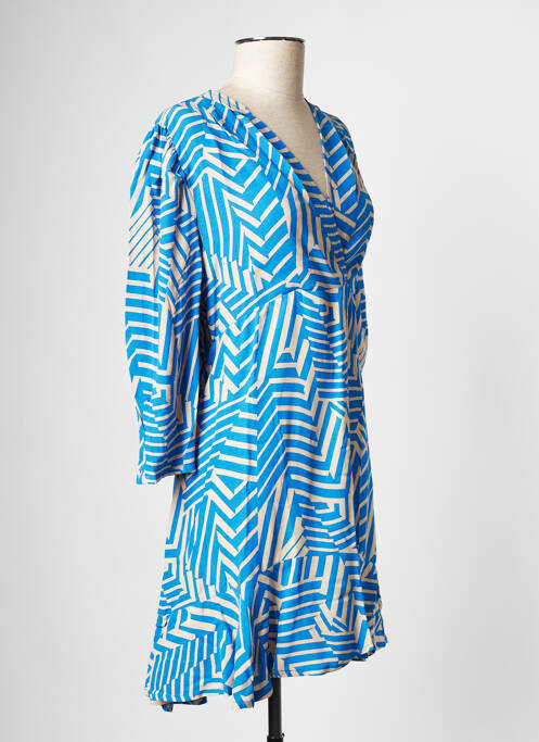 Robe courte bleu AN' GE pour femme