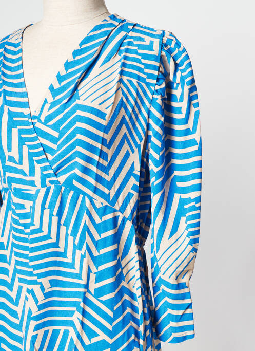 Robe courte bleu AN' GE pour femme