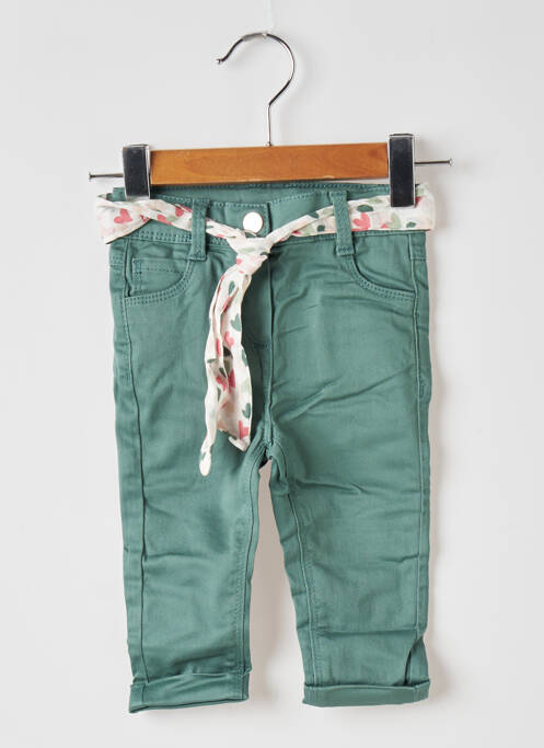 Pantalon droit vert TAPE À L'OEIL pour fille