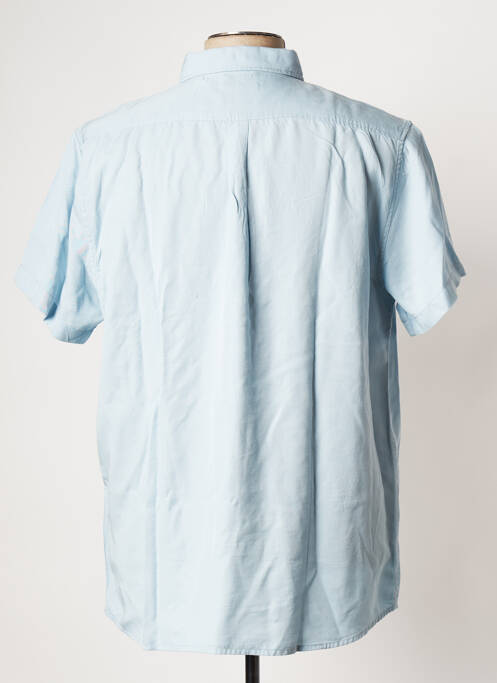 Chemise manches courtes bleu KNOWLEDGE COTTON APPAREL pour homme