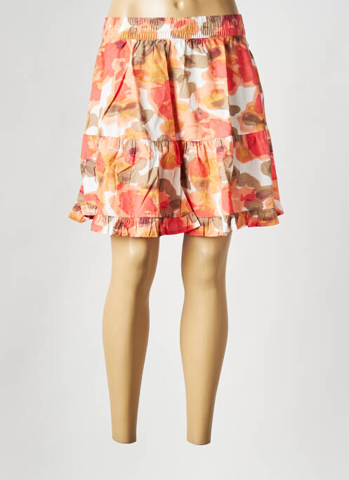 Jupe courte orange VERO MODA pour femme