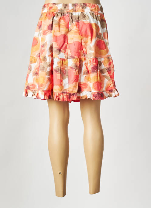 Jupe courte orange VERO MODA pour femme