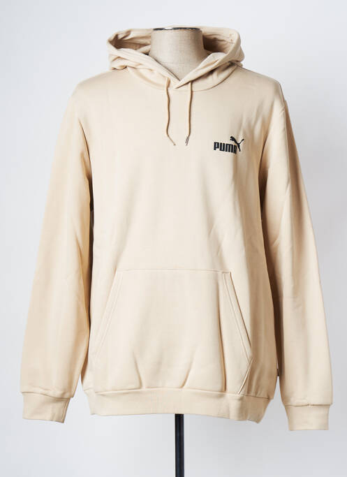 Sweat-shirt à capuche beige PUMA pour homme