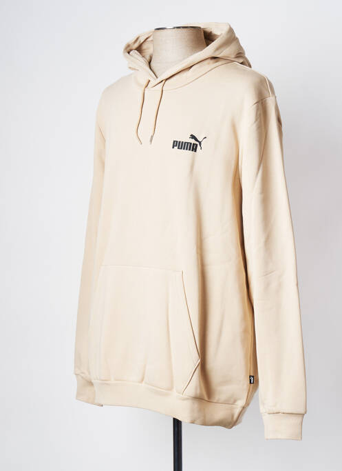 Sweat-shirt à capuche beige PUMA pour homme
