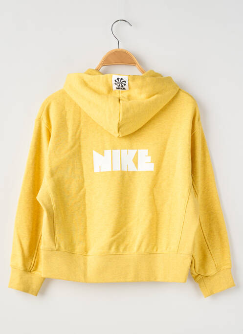 Sweat-shirt à capuche jaune NIKE pour enfant