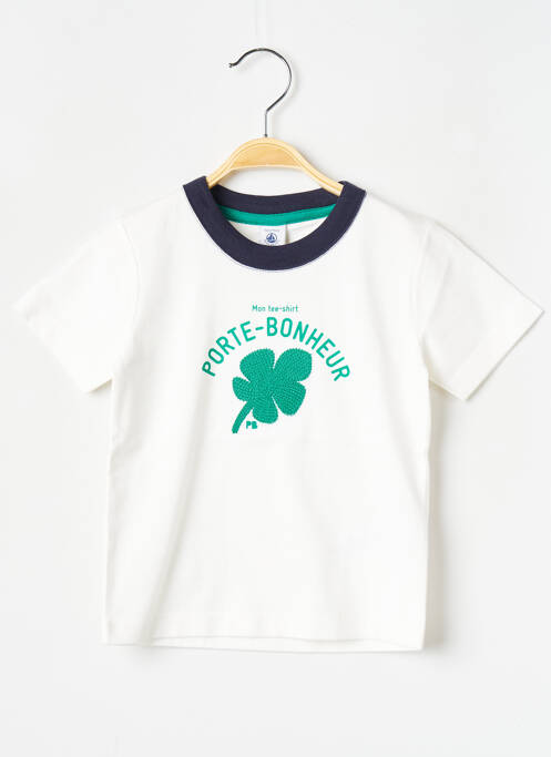 T-shirt blanc PETIT BATEAU pour garçon