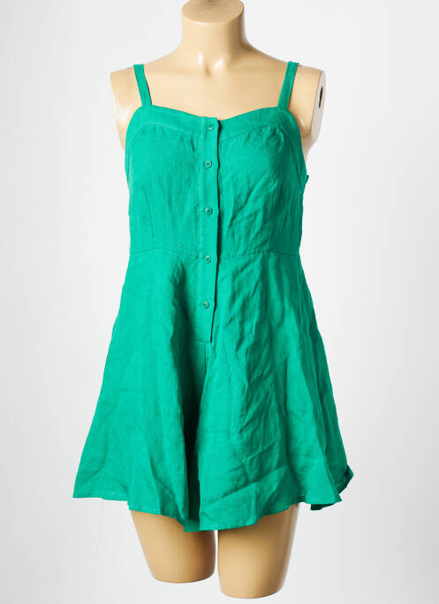 Combishort vert THE KORNER pour femme