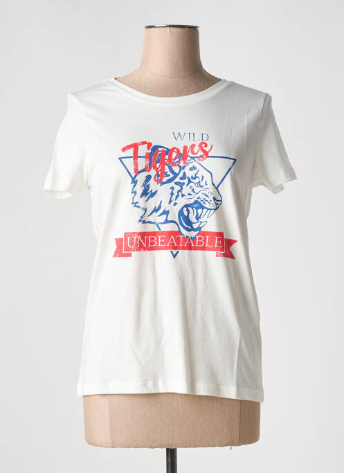 T-shirt blanc ICHI pour femme