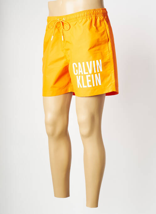 Short de bain orange CALVIN KLEIN homme