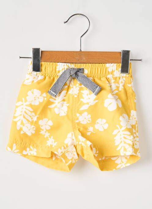 Short de bain jaune PETIT BATEAU pour garçon