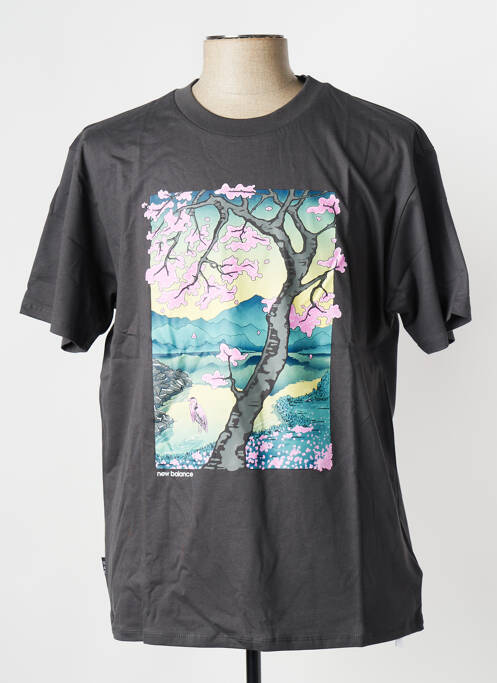 T-shirt gris NEW BALANCE pour homme