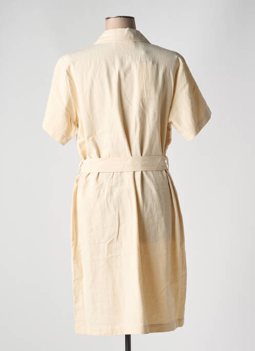 Robe courte beige SELECTED femme