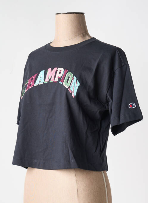 T-shirt noir CHAMPION femme