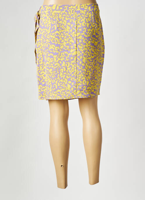 Mini-jupe jaune NOISY MAY pour femme