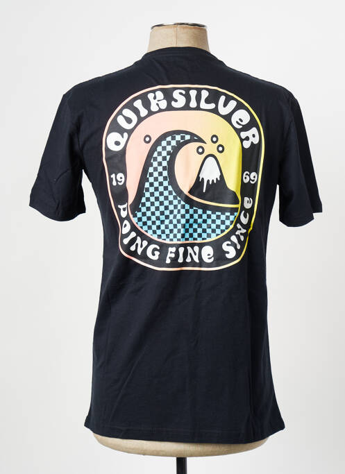 T-shirt noir QUIKSILVER pour homme
