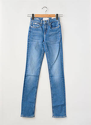 Jeans coupe slim bleu CALVIN KLEIN femme
