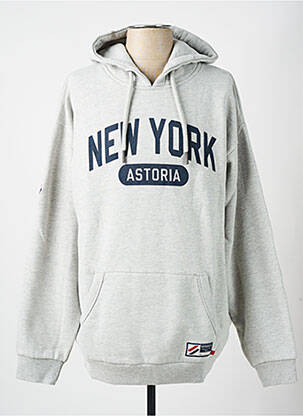 Sweat-shirt gris SUPERDRY homme
