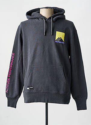 Sweat-shirt gris SUPERDRY homme