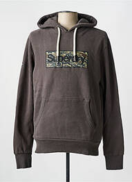 Sweat-shirt gris SUPERDRY homme