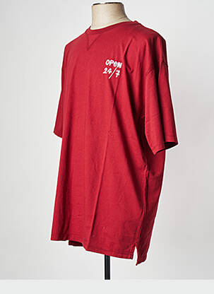 T-shirt col rond rouge MAISON LABICHE homme