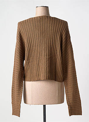 Pull col rond marron NA-KD femme