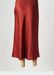 Jupe mi-longue orange SEE U SOON pour femme seconde vue