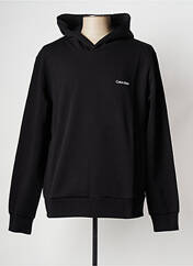 Sweat-shirt à capuche noir CALVIN KLEIN pour homme seconde vue