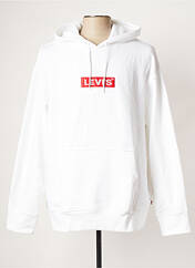 Sweat-shirt à capuche blanc LEVIS pour homme seconde vue