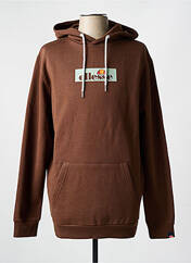 Sweat-shirt à capuche marron ELLESSE pour homme seconde vue