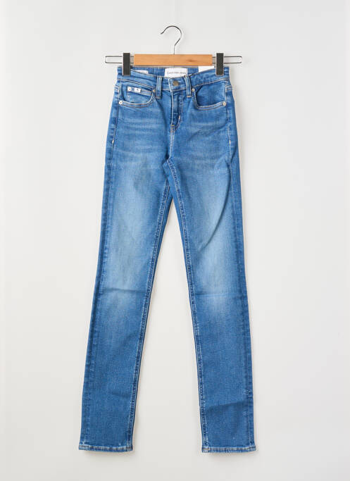 Jeans coupe slim bleu CALVIN KLEIN pour femme