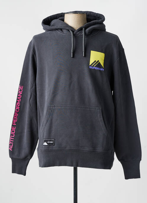Sweat-shirt gris SUPERDRY pour homme