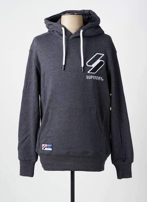 Sweat-shirt noir SUPERDRY pour homme