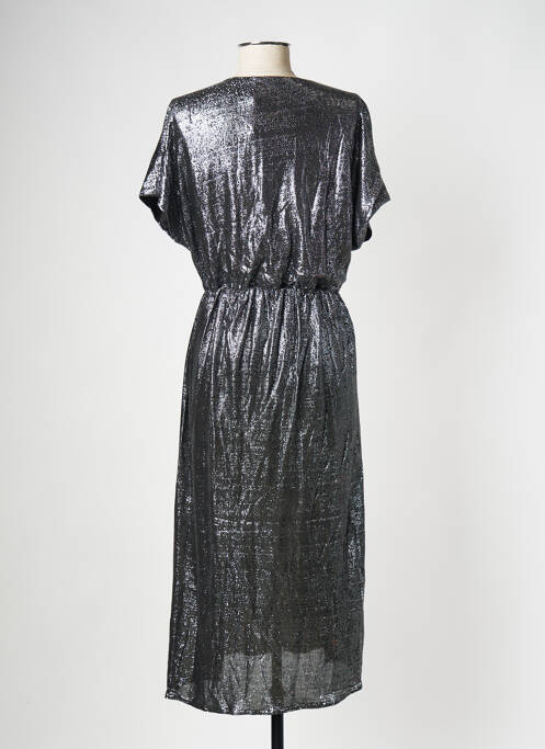 Robe mi-longue argent VILA pour femme