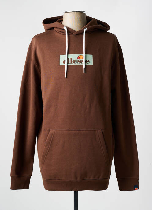 Sweat-shirt à capuche marron ELLESSE pour homme