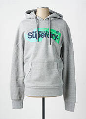 Sweat-shirt gris SUPERDRY pour homme seconde vue