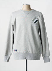 Sweat-shirt gris SUPERDRY pour homme seconde vue