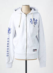 Sweat-shirt gris SUPERDRY pour homme seconde vue