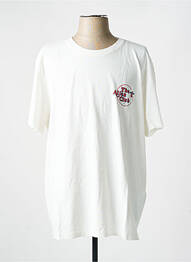 T-shirt col rond blanc NUDIE JEANS CO homme