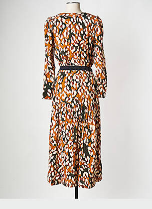 Robe longue col v orange LA PETITE FRANCAISE femme