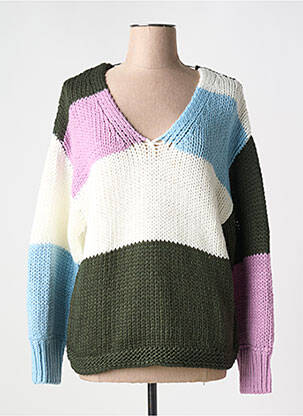 Pull blanc ICHI pour femme