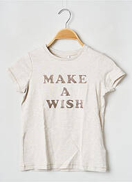 T-shirt col rond beige NAME IT fille
