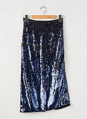 Jupe mi-longue bleu SELECTED femme