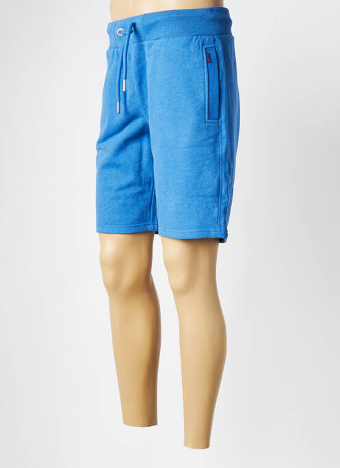 Short bleu SUPERDRY pour homme
