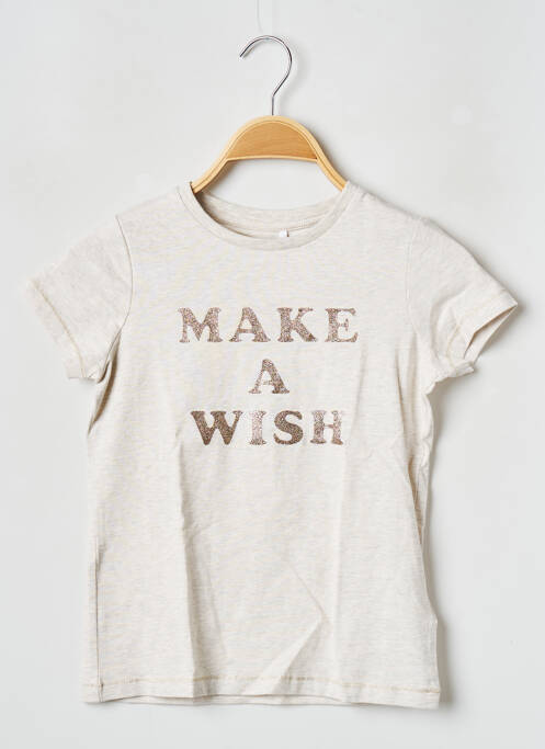 T-shirt beige NAME IT pour fille