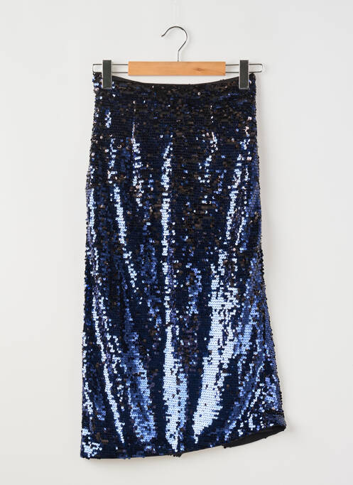 Jupe mi-longue bleu SELECTED pour femme