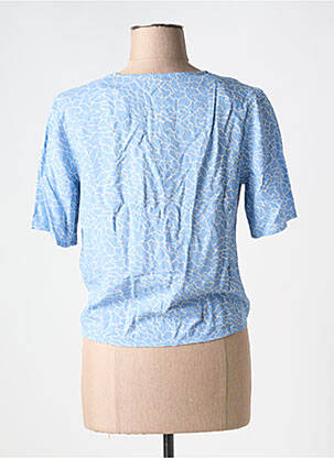 Top col v bleu PIECES femme