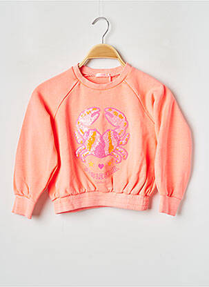 Sweat-shirt col rond orange BILLIEBLUSH fille