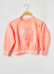 Sweat-shirt col rond orange BILLIEBLUSH fille